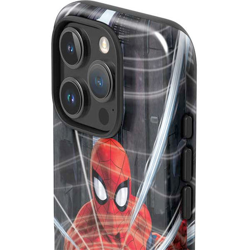 Marvel Spiderman Web Throw iPhone 16 Pro Max Impact Case